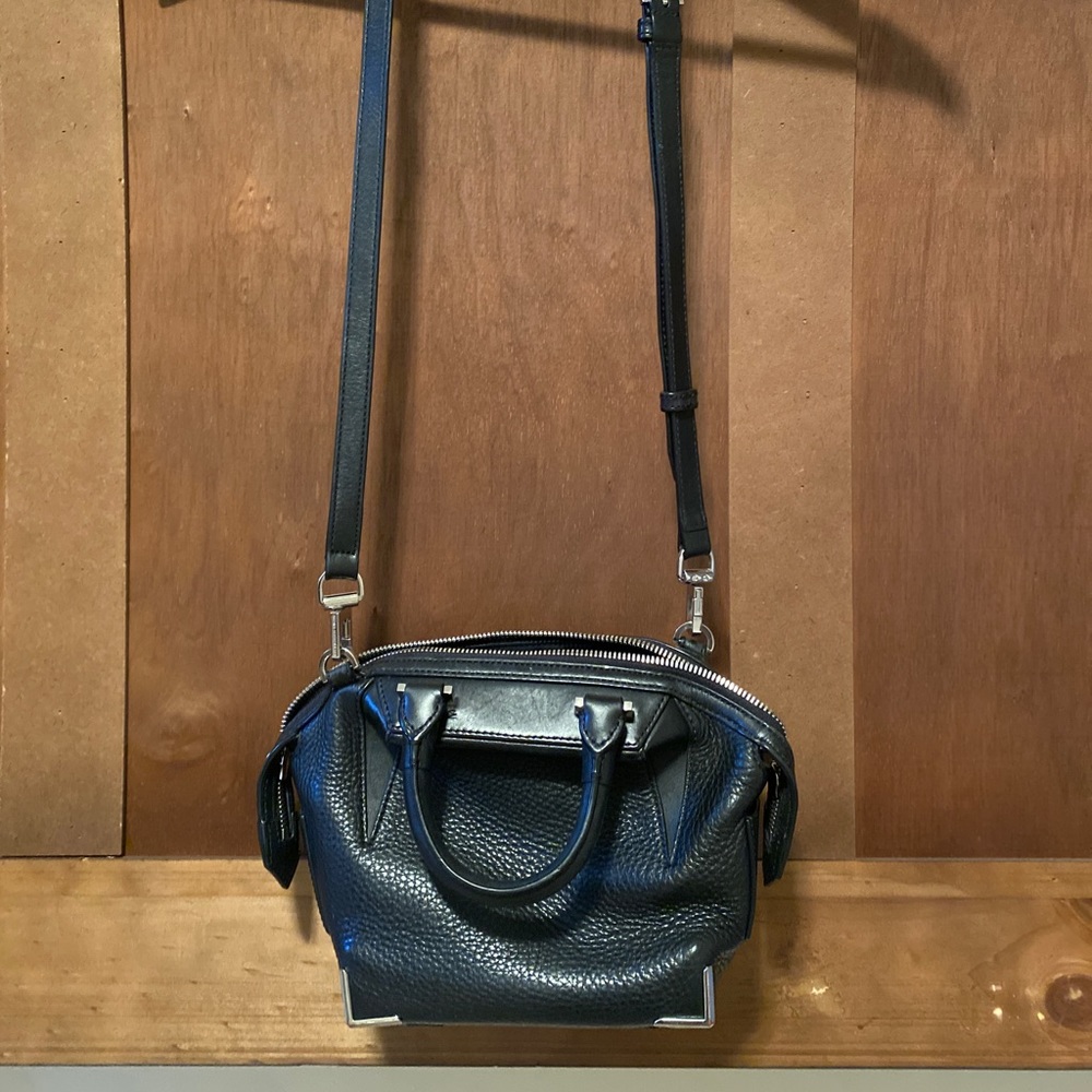 Alexander Wang Mini Emile Black Leather Cross Body